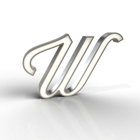 Graphic Collection Letter W Lamp