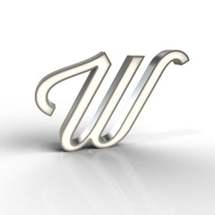 Graphic Collection Letter W Lamp