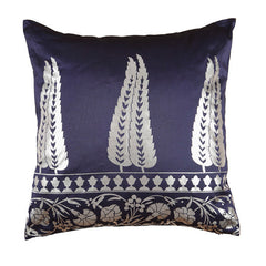 Bidri Foil Print 'Double Fern' Cushion