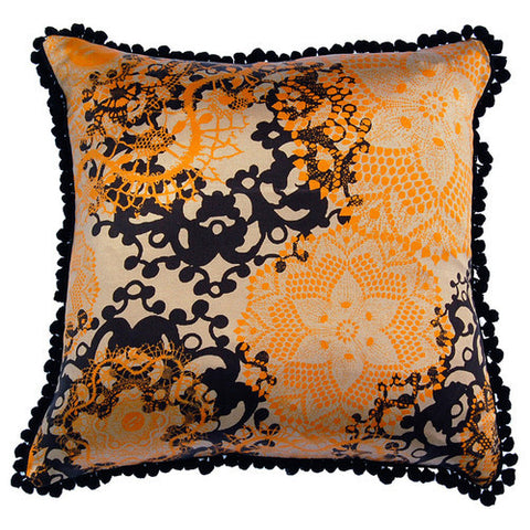 Elegance Gold/Grey Silk Cushion