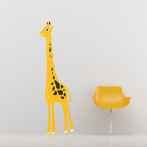 Kids Giraffe Height Chart Wall Stickers