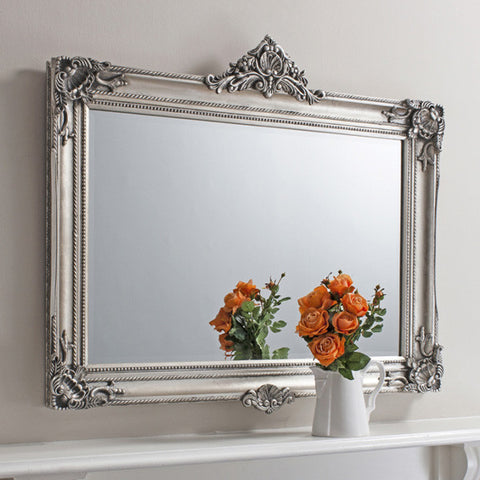 Silver Leaf Finish Mirror