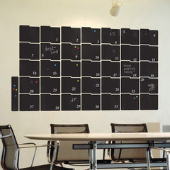 Chalkboard Month Planner Wall Stickers