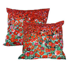 Poppies Print Cushion