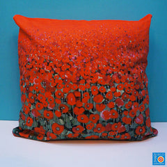 Poppies Print Cushion