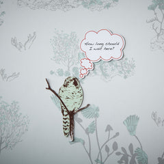 Magnetic Woodlands Wallpaper - Blue