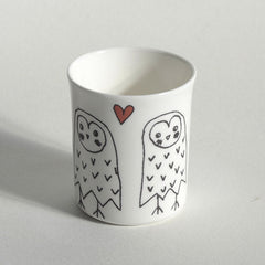 Owls In Love T-Light Candle Holder