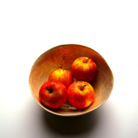 Handmade Porcelain Pearly Bowl - Extra Large