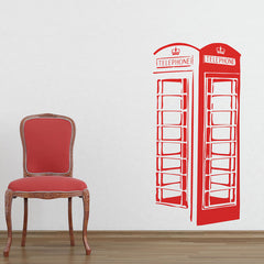 British Phone Box Wall Stickers