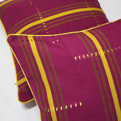 Fuchsia Aso Oke Cushion