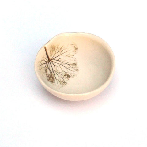 Handmade Porcelain  Leaf Decorative Bowl - Small