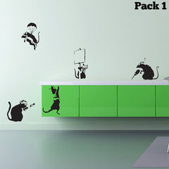 Banksy Rat Pack 1 Wall Sticker