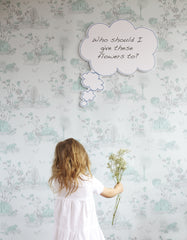 Magnetic Woodlands Wallpaper - Blue