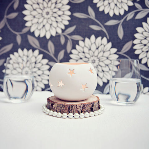 Porcelain 'Starry' Tea-Light