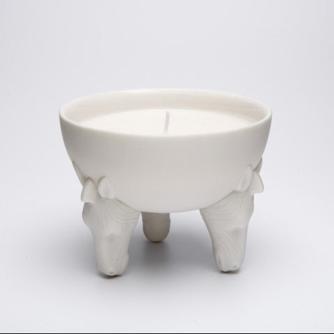 Zebra Candle Bowl