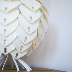 Bespoke White Table Lamp- Ivory