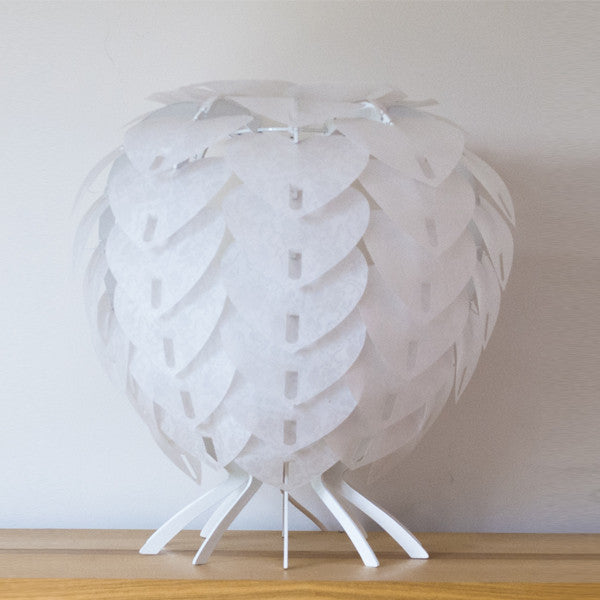 Bespoke White Table Lamp- Lace