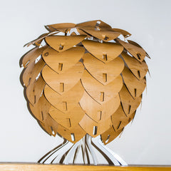 Bespoke White Table Lamp- Wood