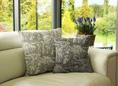 Dark Grey Woodland Cushion